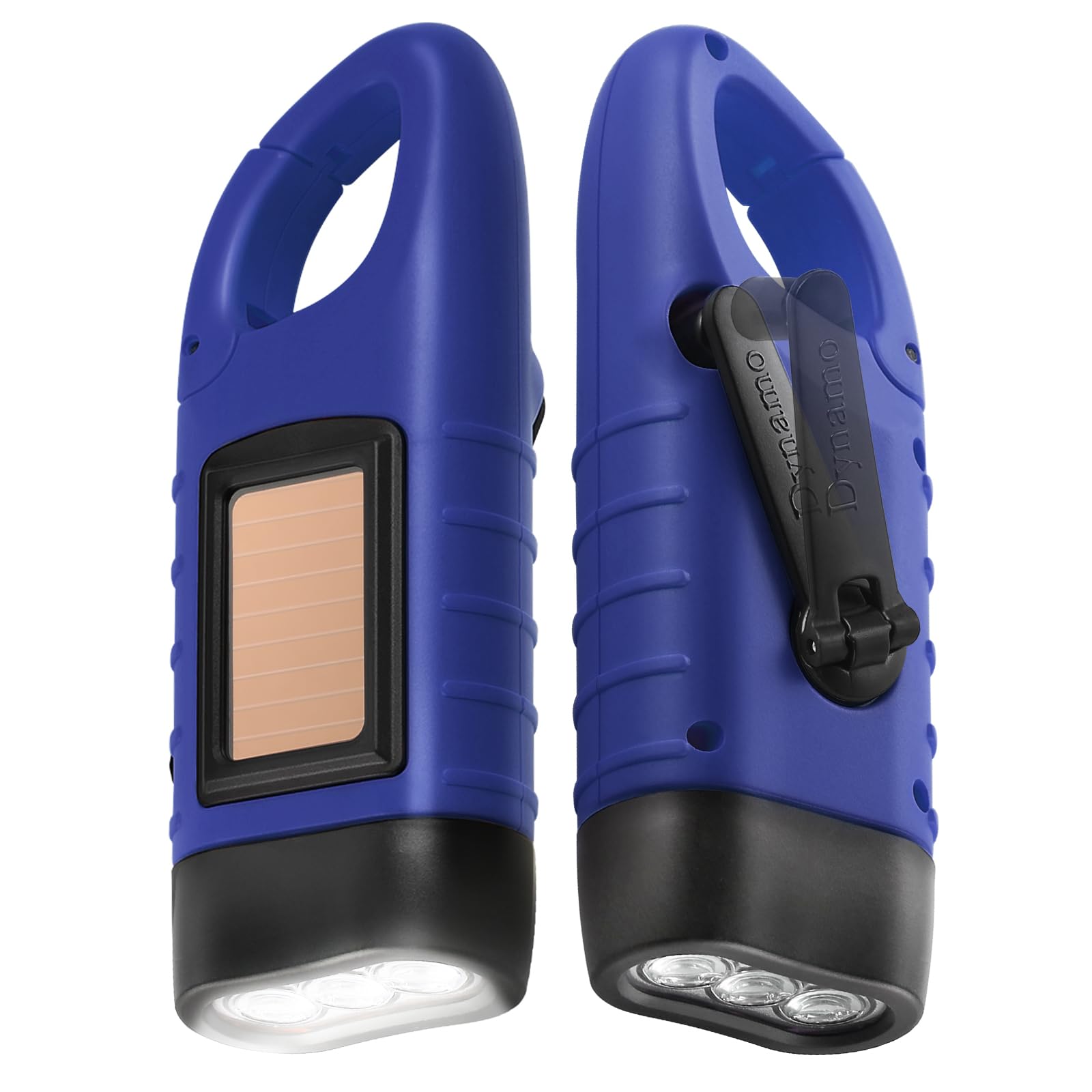 Amazon.com: Simpeak 2-Pack Hand Crank Solar Powered LED Flashlight